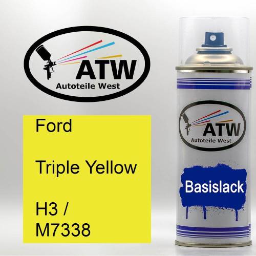 Ford, Triple Yellow, H3 / M7338: 400ml Sprühdose, von ATW Autoteile West.